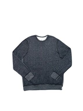 Reigning Champ Tiger Fleece Crewneck Sweatshirt Size XL Black Gray Pullover